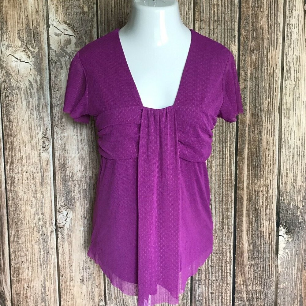 Chadwicks Women's Shirt Blouse ~ Sz L ~ Purple